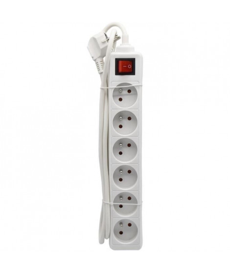 Bloc ménager - GAO - 6 prises - Avec interrupteur, câble 1,4m, protection enfants