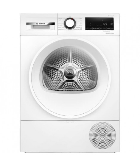 Seche-linge pompe a chaleur BOSCH WQG1420DFR SER6 - 9 kg - Induction - L60cm - Classe A++ - Blanc