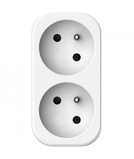 Biplite - QUARX - 2P 16A - Blanc et gris clair, conforme NF
