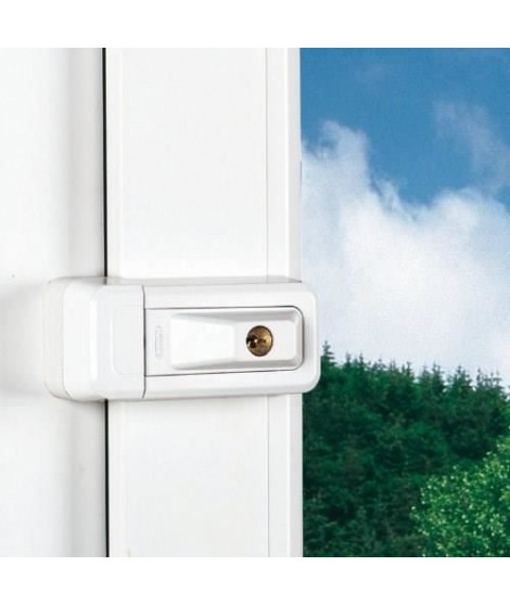 Verrou - ABUS - 3010 W KD EK - Solution universelle pour fenetres et portes - Penes massifs - Montage discret