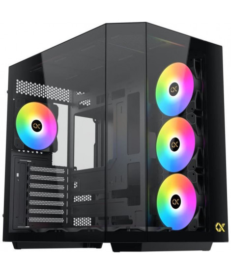 Boîtier PC - XIGMATEK - CUBI II - Cube - E-ATX - Verre trempé - ARGB - Noir