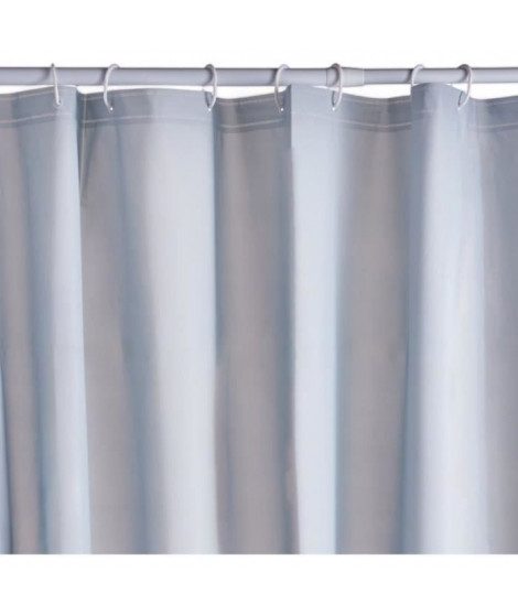 Rideau de douche gauffré - Blue - PEVA - 180 x 200 cm - 12 crochets - UTILITY - TODAY