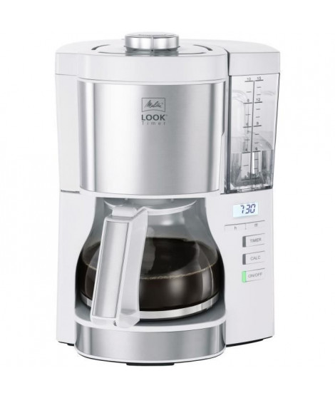 Cafetiere filtre - Melitta - Look V Timer 1025-07 - 1,25L - 10 tasses - 1080 Watts