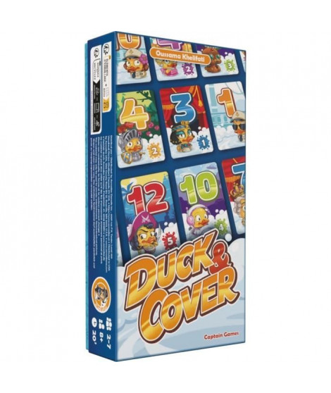 Duck & Cover - Captain Games - Jeu de Cartes 8 Ans+- 2 a 7 Joueurs - 20 Minutes - Asmodee