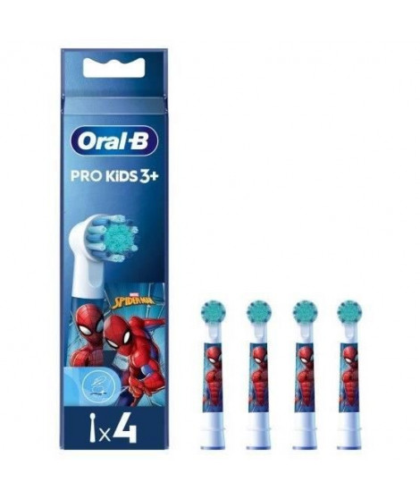 4 brosettes - ORAL-B - Spiderman
