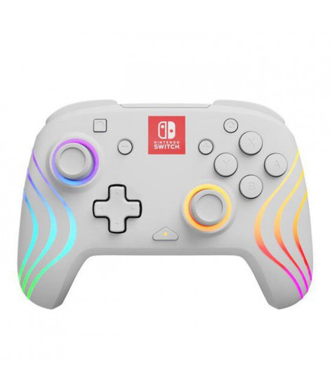 Manette de jeu - PDP - Afterglow Wave - Éclairage RVB - 2100 mAh - Nintendo Switch