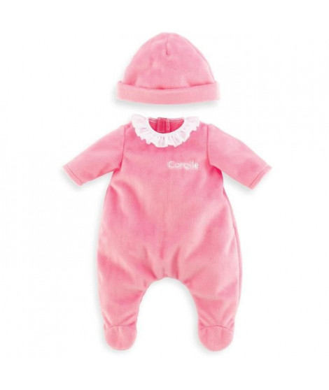 Pyjama Rose et Bonnet - COROLLE - Vetements - Pour Poupon 36cm - Des 2 ans