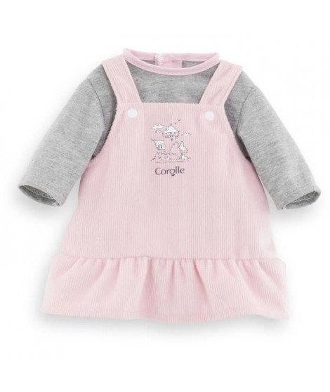 Robe et T-Shirt Bords de Loire - COROLLE - Vetements - Pour Poupon 36cm- Des 2 ans