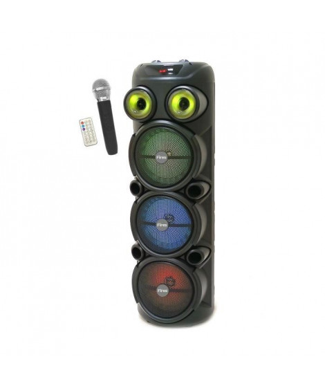 Enceinte karaoké lumineuse - INOVALLEY - KA129-XXL - Bluetooth V5.0 - 90 cm - 1000 W - Haut-parleurs 3 x 8'' - Micro sans fil…