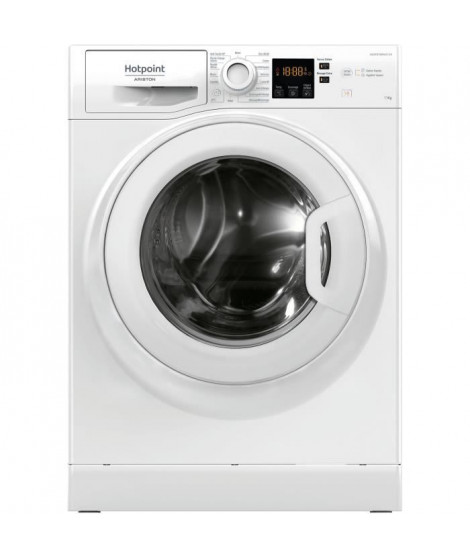 Lave-linge hublot HOTPOINT NS11469FWKFR -  11 kg - Induction - L60cm - 1400 trs/min - Classe A - Blanc