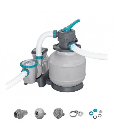 Filtre a sable / pompe de filtration pour piscine jusqu'a 54 m3- Bestway - 8 327 L/h - Avec préfiltre