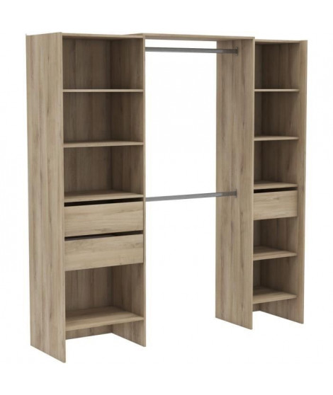 Kit dressing extensible - MIAMI - Chene Kronberg - 191,8 x 50 x 204,5 cm - DEMEYERE