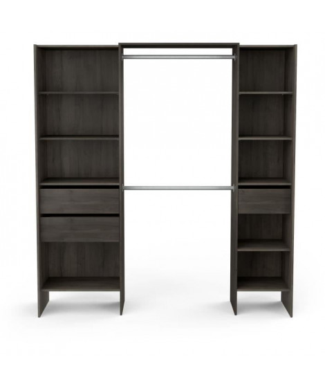 Kit dressing extensible - MIAMI - Chene Waterford - 191,8 x 50 x 204,5 cm - DEMEYERE
