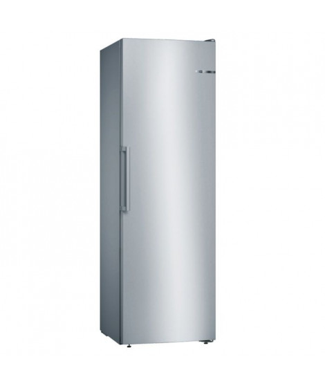 Congélateur armoire - BOSCH SER4 - GSN36VLEP - Classe E - 242 L - 186 x 60 x 65 cm - Inox
