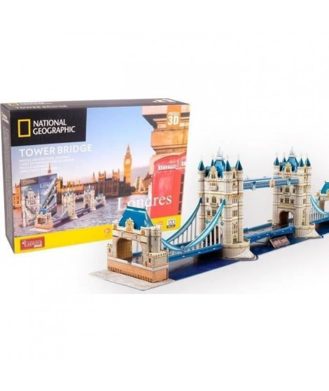 Puzzle 3D - Tower Bridge - Jeu de construction - EXPLORA - 120 pieces - Des 8 ans