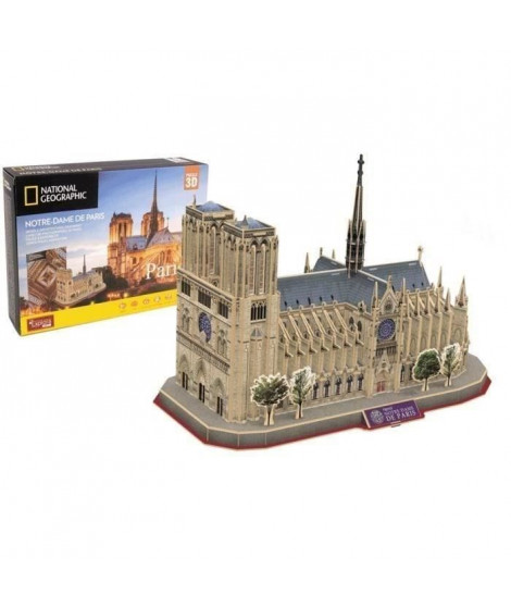 Puzzle 3D - Notre Dame De Paris - Jeu de construction - EXPLORA - 128 pieces - Des 8 ans