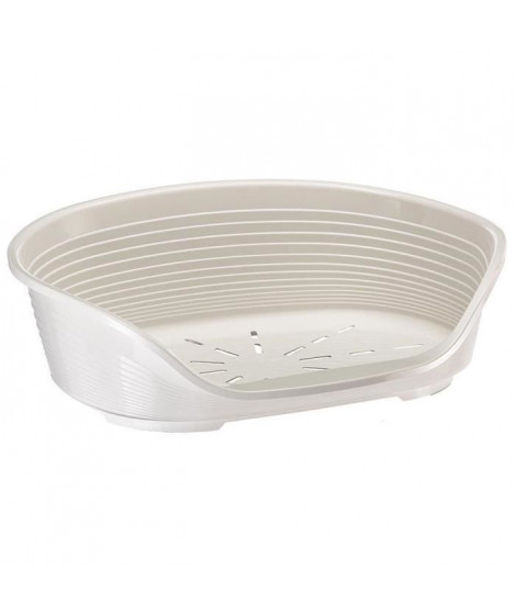 FERPLAST Corbeille Siesta Deluxe 10 - 93,5x68x28,5 cm - Blanc - Pour chien et chat