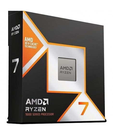 Processeur - AMD - Ryzen 7 9800X3D - 4.7 GHz, 8 coeurs, 104 MB L2 & L3, AM5