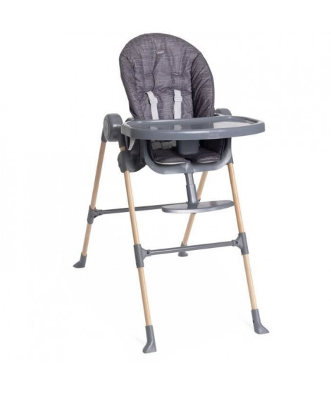 Chaise haute - CHICCO - Polly Essential - 0/3 ans - Gris Coal