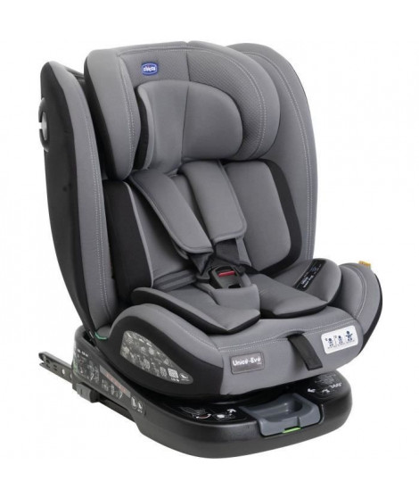 Siege-auto - CHICCO - UNICO EVO - Groupe 0/1/2/3 - I-Size - Inclinable - Réducteur - Grey Black