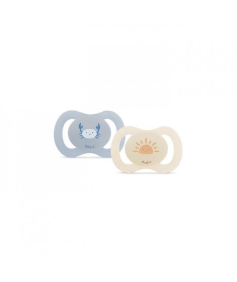Duo sucettes anatomiques - DODIE - 0/2 mois - Crabe