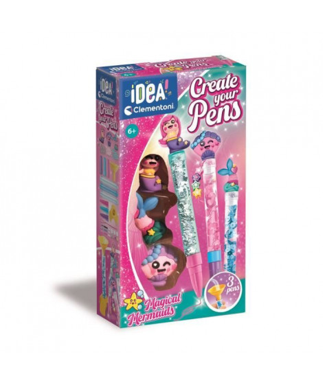 CLEMENTONI - Crée tes stylos - Magical Mermaids