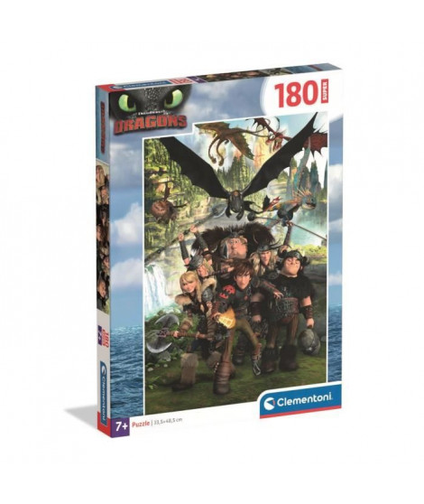 CLEMENTONI - 180 pieces Super - Dragons