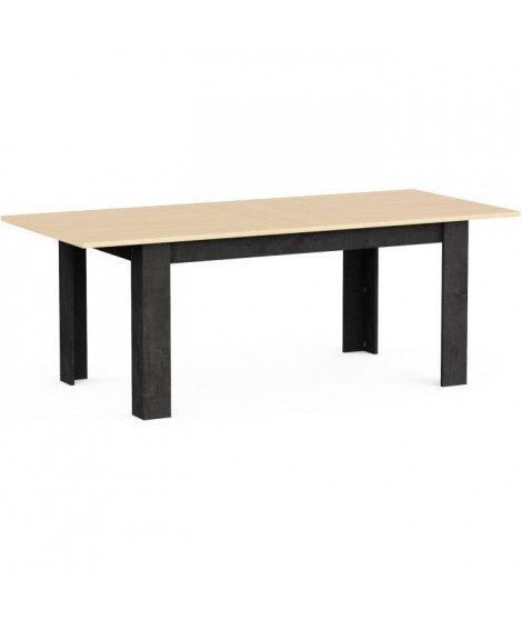 Table a manger extensible - KENT - Chene de fil / Sidewalk - Rectangulaire - 6 / 8 personnes - 155/205 x 90 cm - DEMEYERE