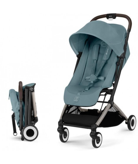 CYBEX - Poussette ultra compacte et confortable - ORFEO - 4 roues - Stormy Blue