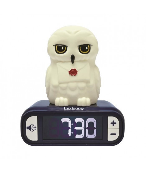 Réveil veilleuse digital LEXIBOOK - Hedwige - 3D lumineux et sonore - Enfant