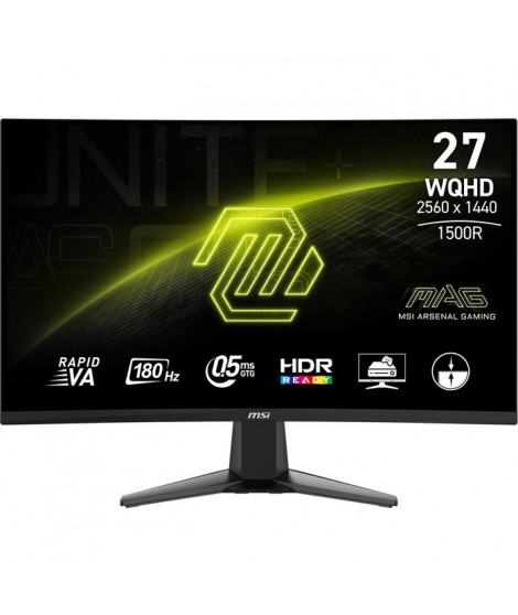 Ecran PC - MSI - MAG 27CQ6F - 2560 x 1440 - 0.5ms - VA
