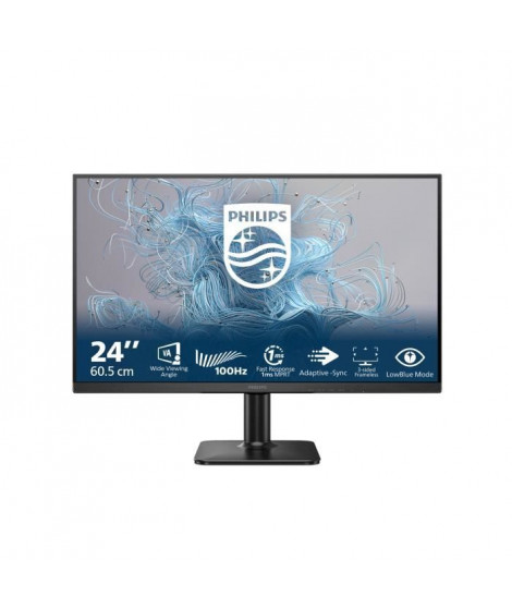 Moniteur PC - Philips - 24E2N1100LB - 24 FHD - VA - 1ms - 100Hz - Adaptive Sync