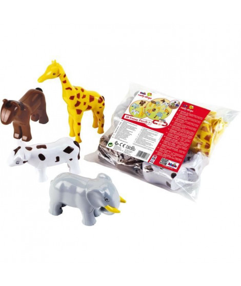 Animaux magnétiques - KLEIN - 0071 - 4 grands animaux Funny Puzzle, sachet - 16 pieces - Des 12 mois