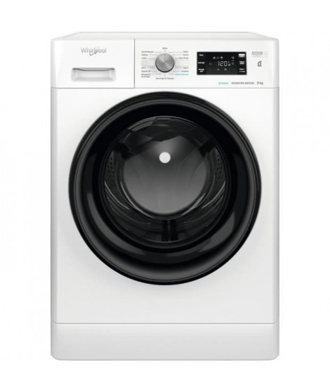 Lave-linge hublot WHIRLPOOL FFBU8258VFR - 8 kg - Induction - L60cm - 1200 trs/min - Classe B - Blanc