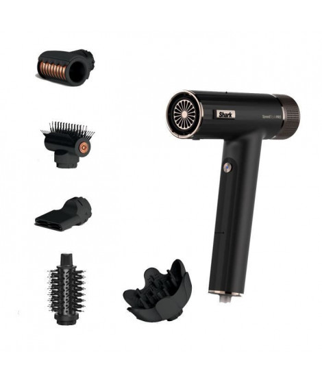 Seche-cheveux - Shark - HD752EU - SpeedStyle Pro 5-en-1 - Diffuseur Defrizz Fast - 1750 W