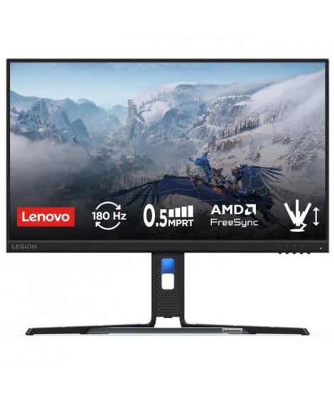 Ecran PC Gamer LENOVO Legion R24e | 23,8 FHD IPS 180Hz - 0,5ms - HDMI 2.1 - FreeSync - Ergonomique