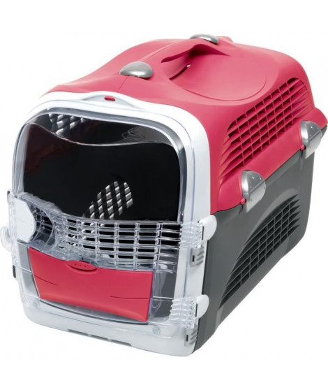 CAT IT Cage de transport Cabrio - Rouge cerise - Pour chat