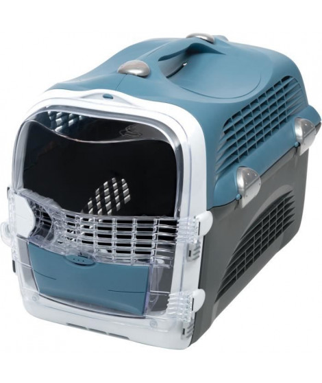 CAT IT Cage de transport Cabrio - Bleu gris - Pour chat