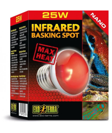 Ampoule chauffante pour terrarium - EXO TERRA - Basking Spot Nano - Chaleur infrarouge - 25W