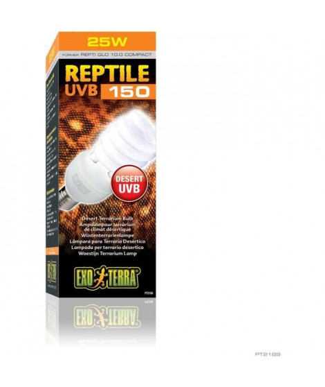 Ampoule fluocompacte UVB pour terrarium - EXO TERRA - Reptile UVB 150 - Climat désertique 26W