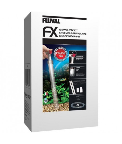 Kit de nettoyage de gravier d'aquarium - FLUVAL - FX - Compatible filtres extérieurs FX4 et FX6 (2eme génération)