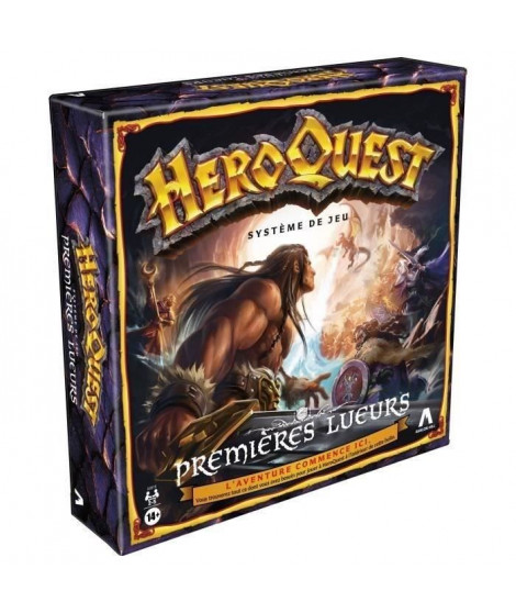 Heroquest Systeme de Jeu First Light, Premieres Lueurs, Jeu d'aventures fantastiques styles donjon, Jeu de société, Des 14 ans