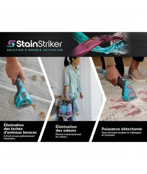 Pack de solutions nettoyantes SHARK StainStriker Pet - 946 ml/473 ml