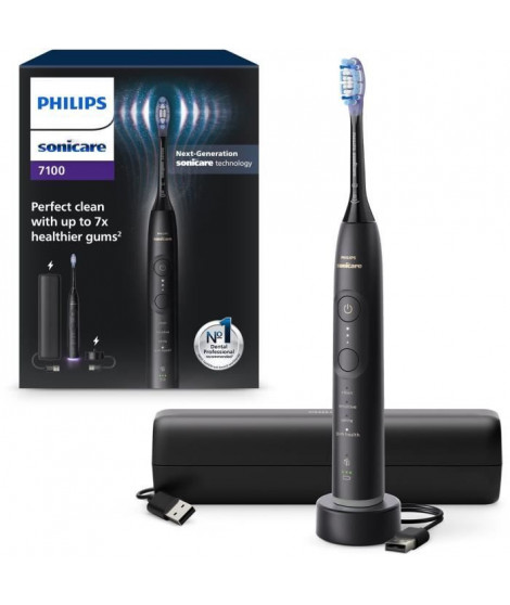 Brosse a dents - PHILIPS - HX7421/01 - Sonicare - Serie 7100 - Noir - Eléctrique