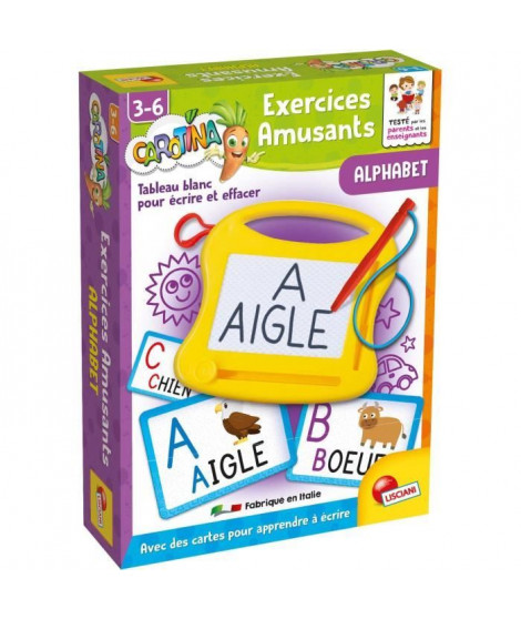 Alphabet - Mini ardoise magique - CAROTINA - Apprentissage de l'alphabet