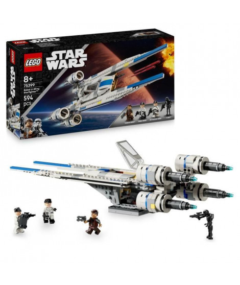 LEGO Star Wars 75399 Andor Le Chasseur Stellaire U-Wing de l'Alliance Rebelle, Jeu de construction des 8 Ans