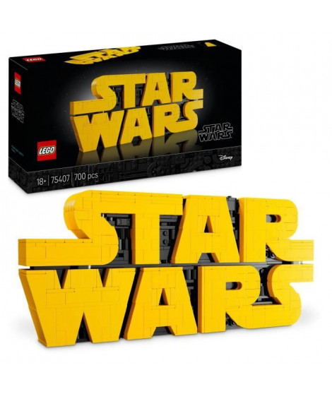 LEGO Star Wars 75407 Logo De Star Wars En Briques - Set De Construction Pour Adulte  Déco