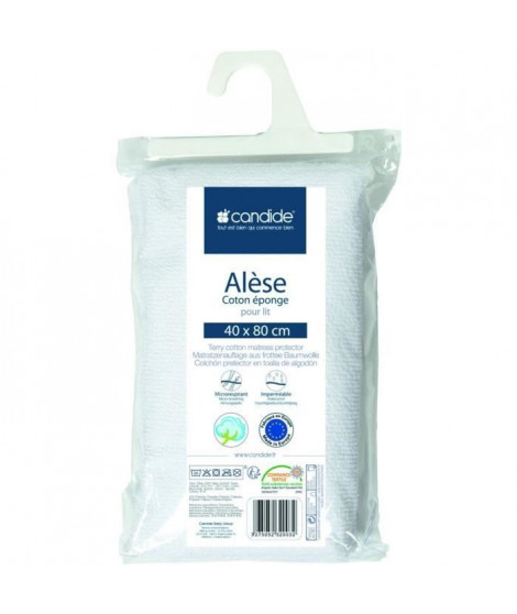 Alese éponge - CANDIDE - 232003 - 40x80 cm - Blanc