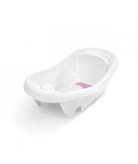 INGENUITY Baignoire bébé évolutive Deluxe rose, de la naissance jusqu'a 3 ans avec hamac bébé inclus