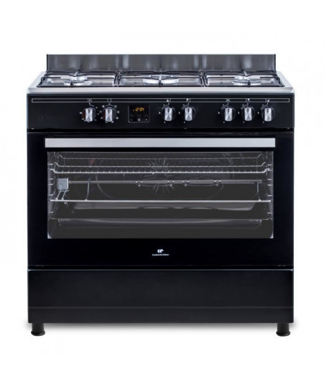 Cuisiniere piano four multifonctions catalyse - CONTINENTAL EDISON - CECP9060BDD- 95 L - Affichage digital - L90 x H 85 cm - …
